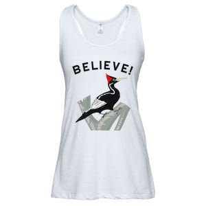 Endangered Ivory Billed Woodpecker Ladies Essential Flowy Tank