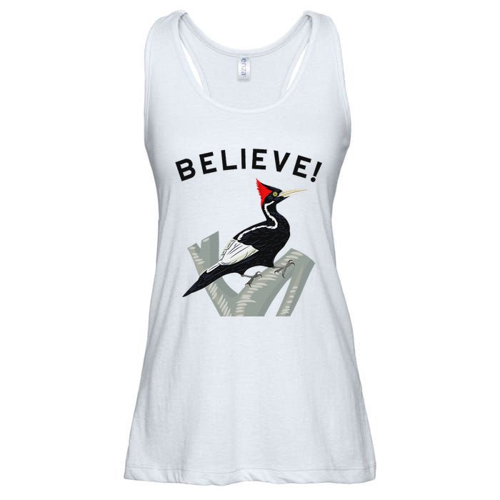 Endangered Ivory Billed Woodpecker Ladies Essential Flowy Tank