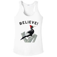 Endangered Ivory Billed Woodpecker Ladies PosiCharge Competitor Racerback Tank