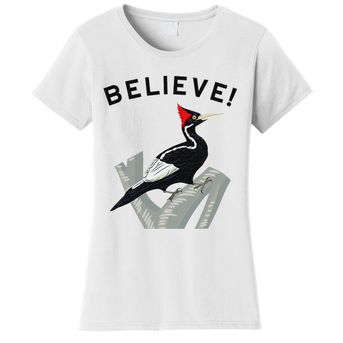 Endangered Ivory Billed Woodpecker Women's T-Shirt