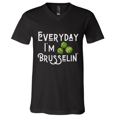 Everyday IM Brusselin Brussel Sprout Lover V-Neck T-Shirt