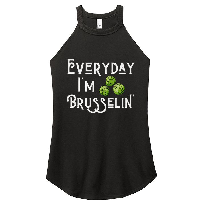 Everyday IM Brusselin Brussel Sprout Lover Women's Perfect Tri Rocker Tank