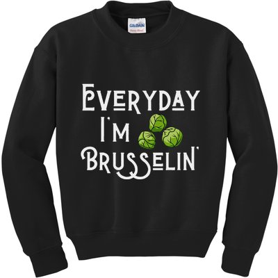 Everyday IM Brusselin Brussel Sprout Lover Kids Sweatshirt