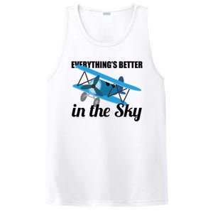 Everything Is Better In The Sky Airplane Pilot Gift PosiCharge Competitor Tank