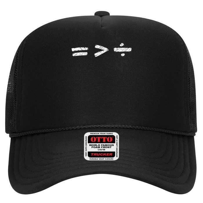 Equality Is Better Than Division Equal Rights Math Symbol Trucker Hat