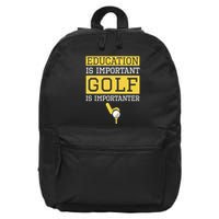 Education Important But Disc Golf Importanter Xmas Santa 16 in Basic Backpack
