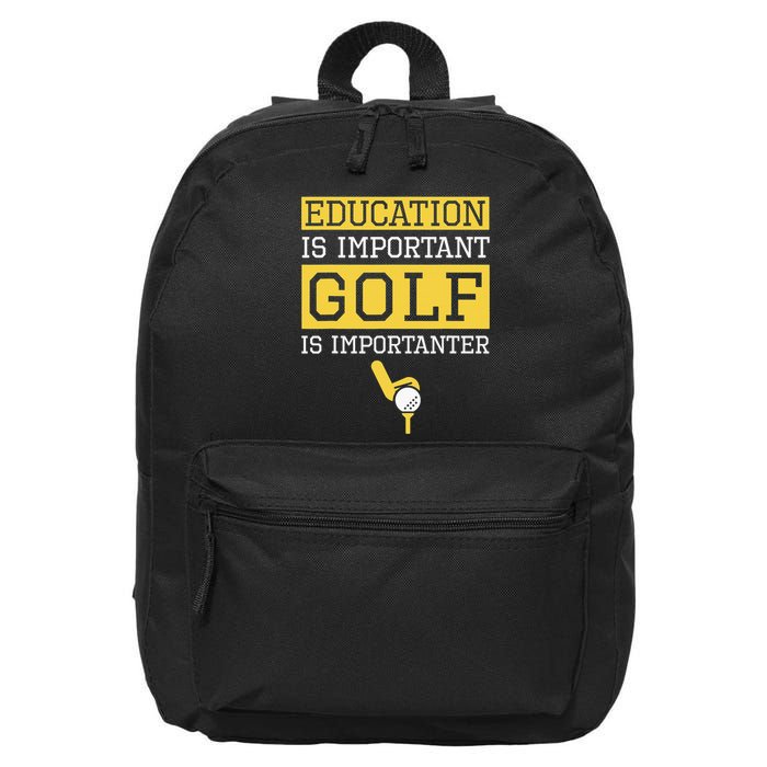 Education Important But Disc Golf Importanter Xmas Santa 16 in Basic Backpack