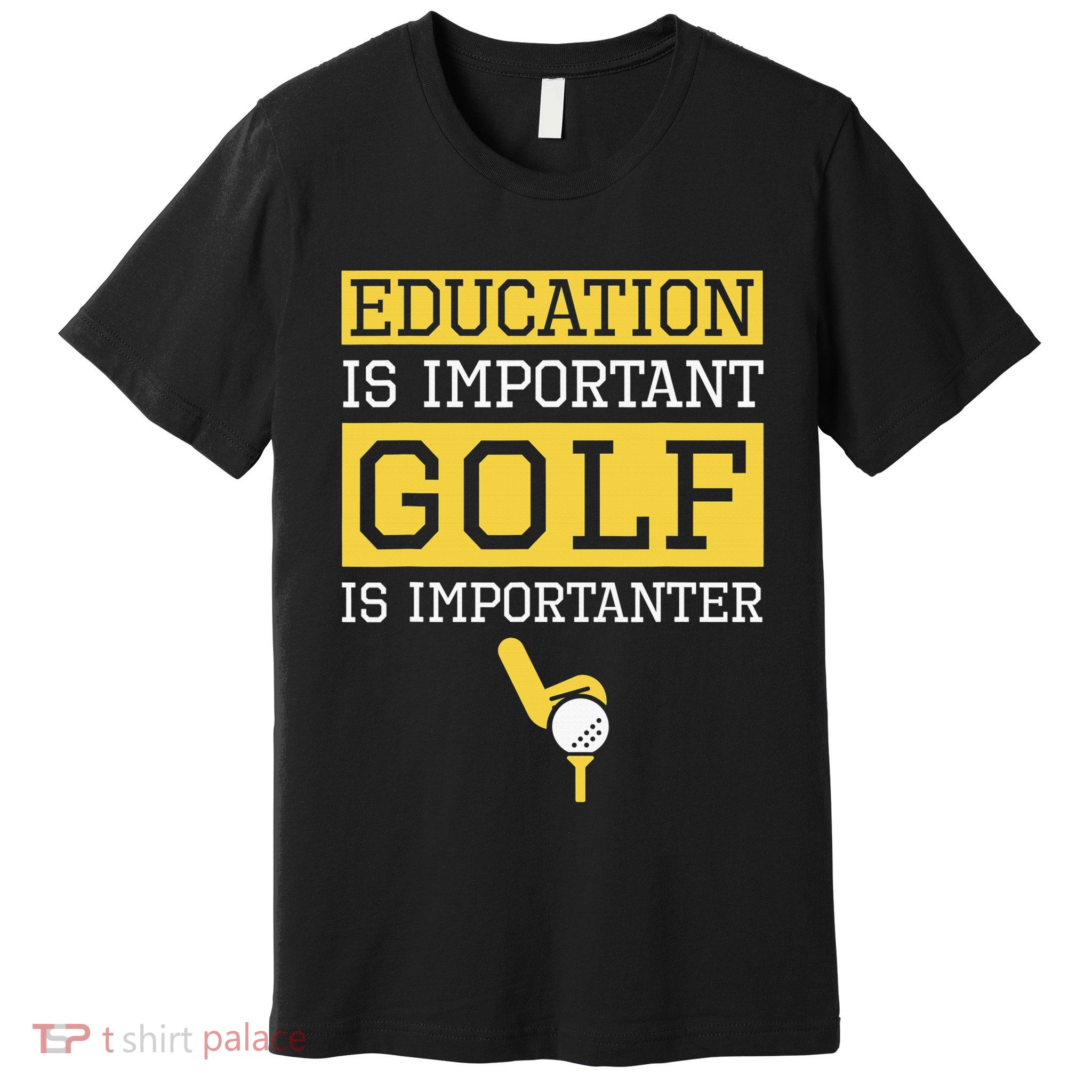 Education Important But Disc Golf Importanter Xmas Santa Premium T-Shirt