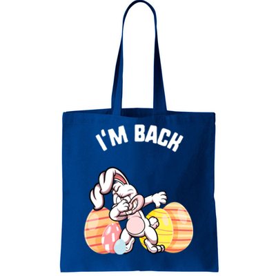 Easter I'm Back Flamingo Candy Gift Spring Bunny Cute Gift Tote Bag