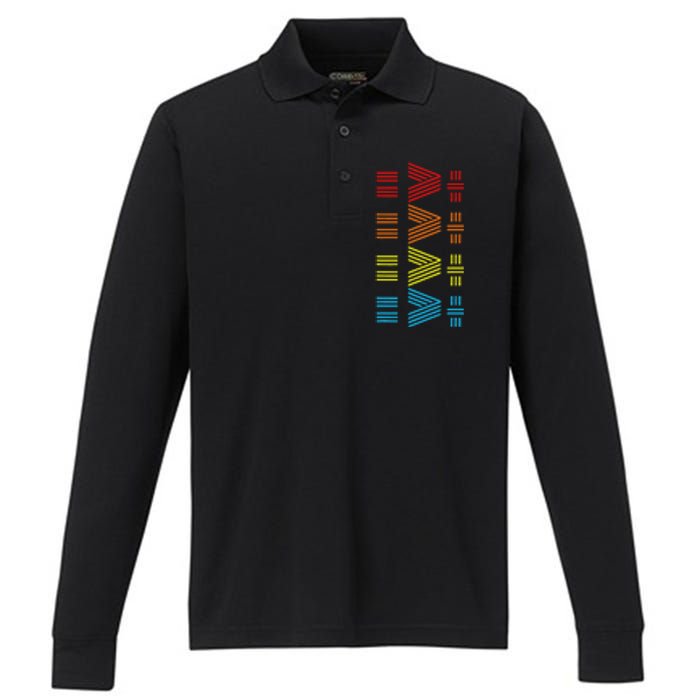 Equality Is Better Than Division Performance Long Sleeve Polo