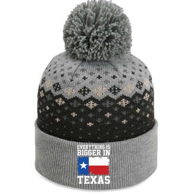 Everything Is Bigger In Texas Vintage Houston Dallas Austin The Baniff Cuffed Pom Beanie