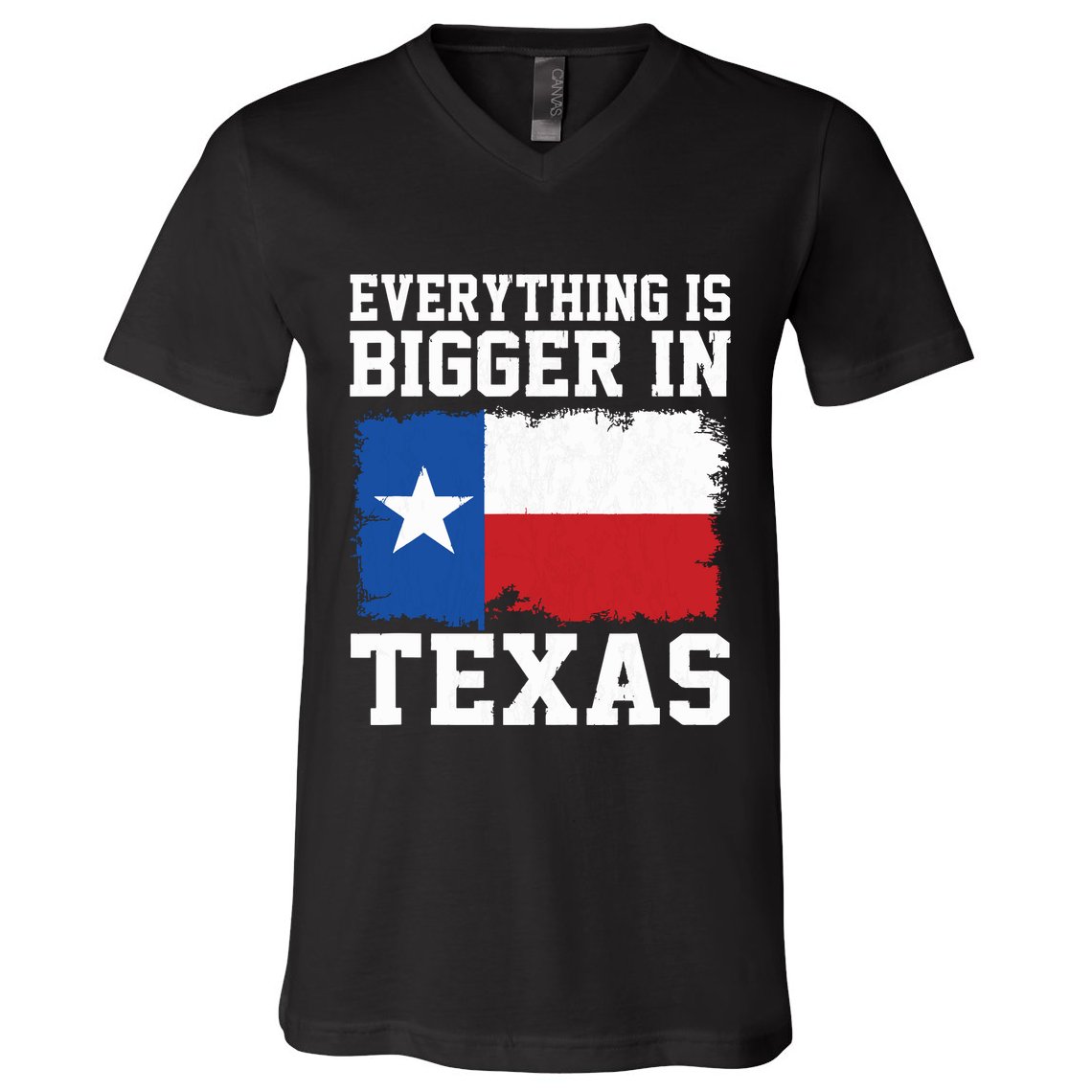 Everything Is Bigger In Texas Vintage Houston Dallas Austin V-Neck T-Shirt