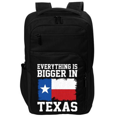 Everything Is Bigger In Texas Vintage Houston Dallas Austin Impact Tech Backpack