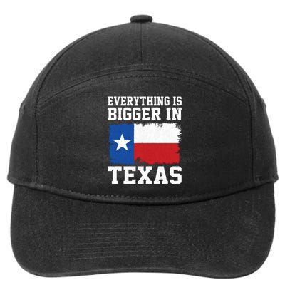 Everything Is Bigger In Texas Vintage Houston Dallas Austin 7-Panel Snapback Hat