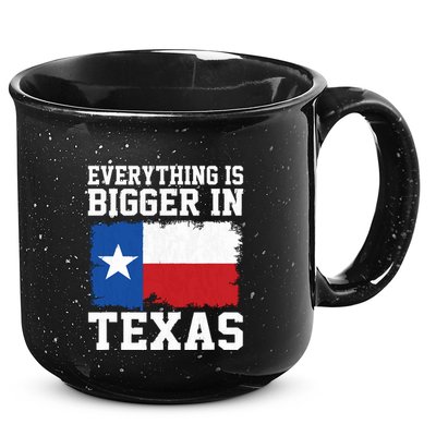 Everything Is Bigger In Texas Vintage Houston Dallas Austin 15oz Campfire Ceramic Mug