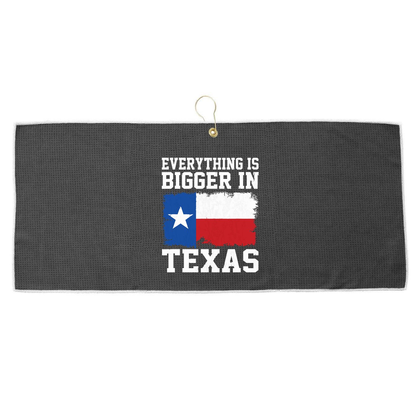 Everything Is Bigger In Texas Vintage Houston Dallas Austin Large Microfiber Waffle Golf Towel