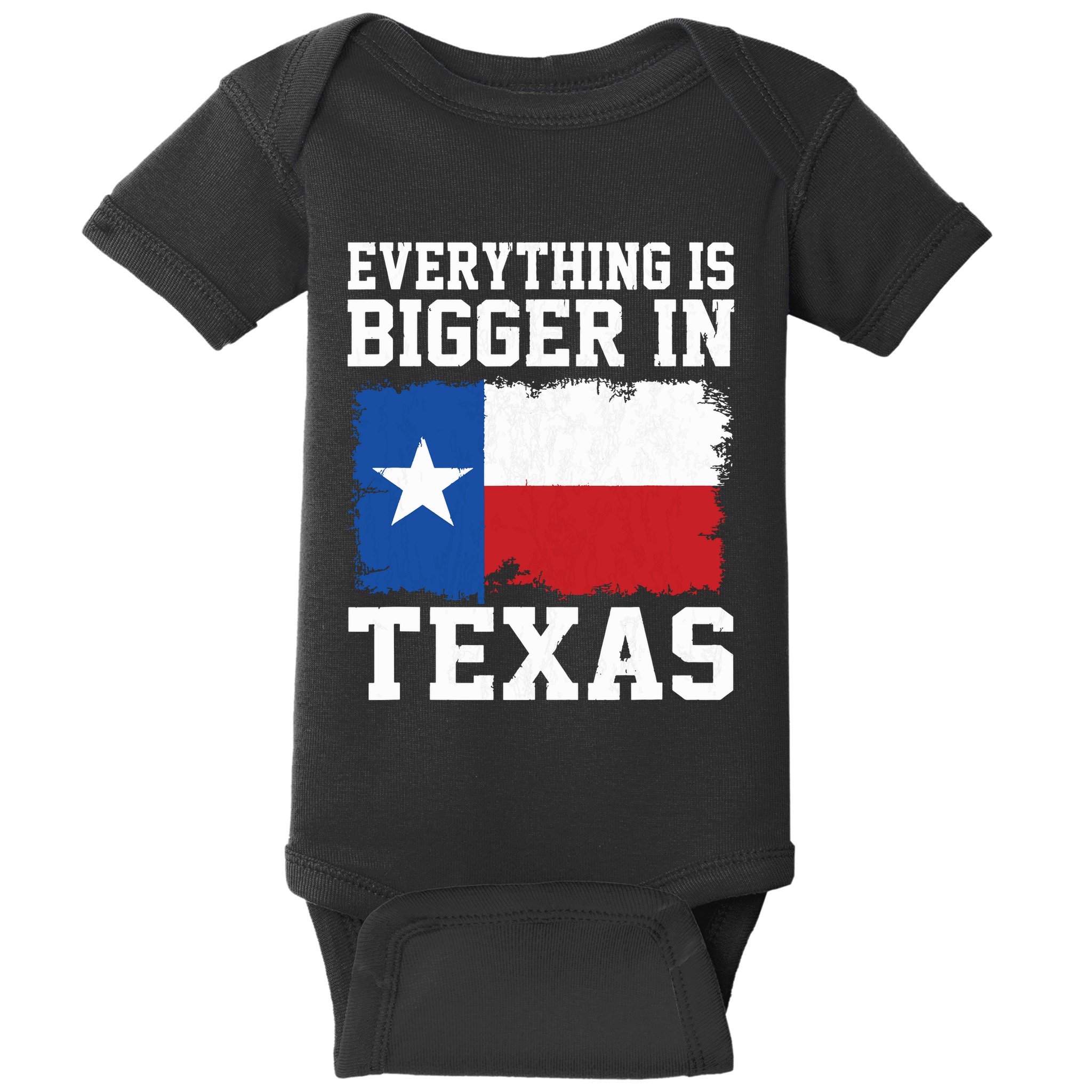 Everything Is Bigger In Texas Vintage Houston Dallas Austin Baby Bodysuit