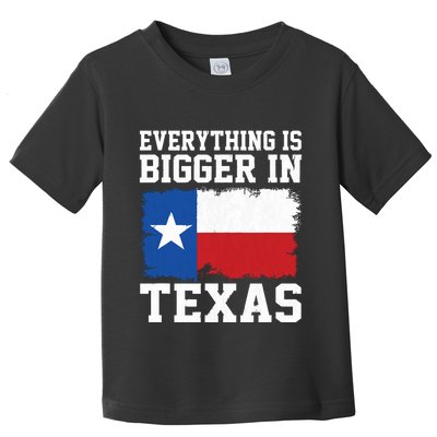 Everything Is Bigger In Texas Vintage Houston Dallas Austin Toddler T-Shirt