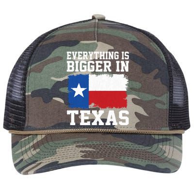 Everything Is Bigger In Texas Vintage Houston Dallas Austin Retro Rope Trucker Hat Cap