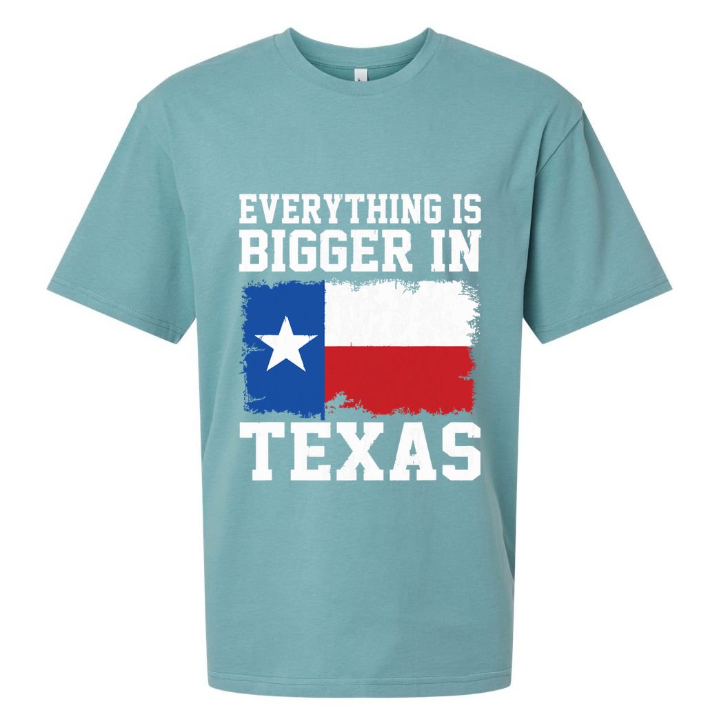Everything Is Bigger In Texas Vintage Houston Dallas Austin Sueded Cloud Jersey T-Shirt