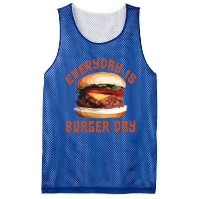 Everyday Is Burger Day Gift Funny Meat Bbq Gift Mesh Reversible Basketball Jersey Tank