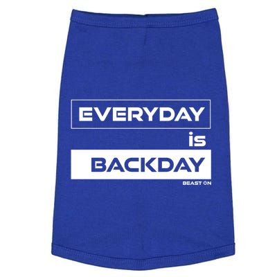 Everyday Is Backday Back Day Gym Motivation Fitness Gift Doggie Tank