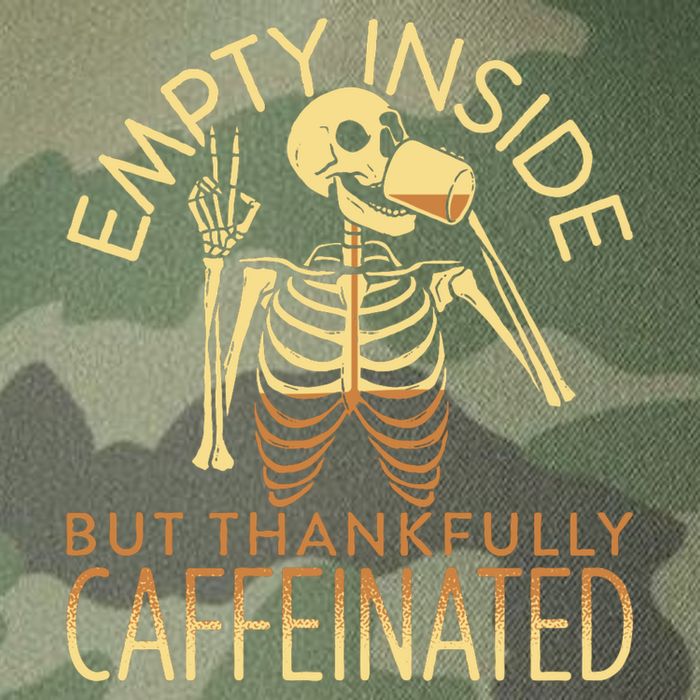 Empty Inside But Thankfully Caffeinated Legacy Tie Dye Trucker Hat