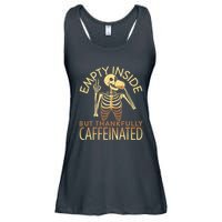Empty Inside But Thankfully Caffeinated Ladies Essential Flowy Tank