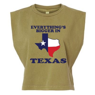 EVERYTHING IS BIGGER IN TEXAS Funny Garment-Dyed Women's Muscle Tee