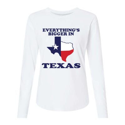 EVERYTHING IS BIGGER IN TEXAS Funny Womens Cotton Relaxed Long Sleeve T-Shirt