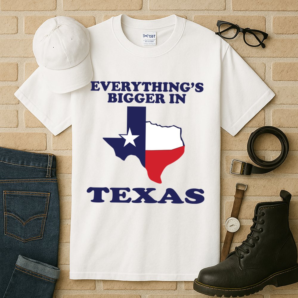 EVERYTHING IS BIGGER IN TEXAS Funny Tall T-Shirt