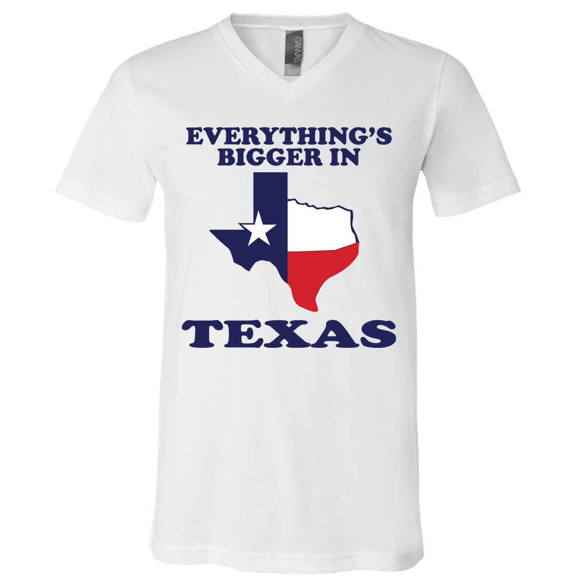 EVERYTHING IS BIGGER IN TEXAS Funny V-Neck T-Shirt