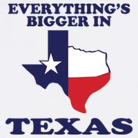 EVERYTHING IS BIGGER IN TEXAS Funny Cooling Performance Long Sleeve Crew