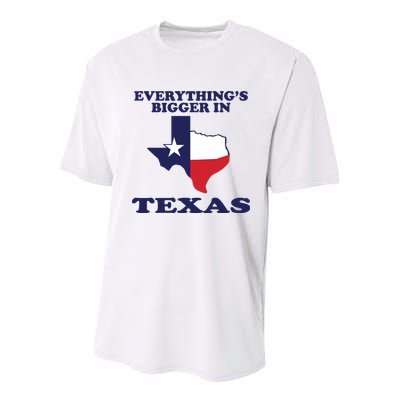 EVERYTHING IS BIGGER IN TEXAS Funny Youth Performance Sprint T-Shirt