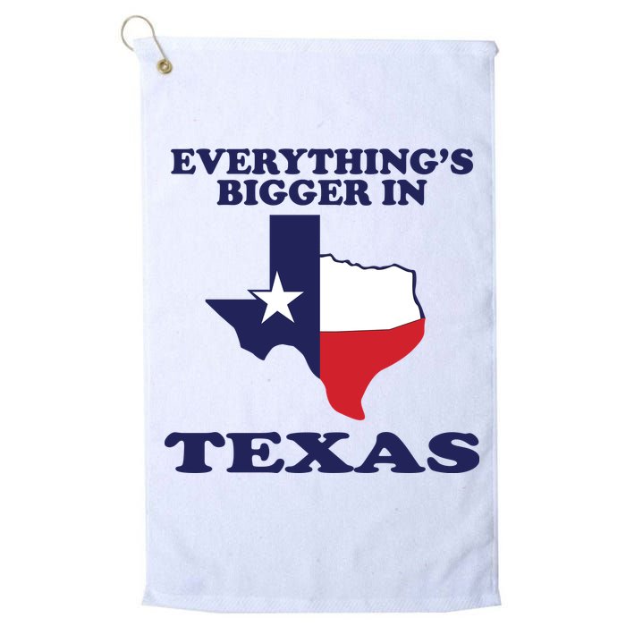 EVERYTHING IS BIGGER IN TEXAS Funny Golf Towel