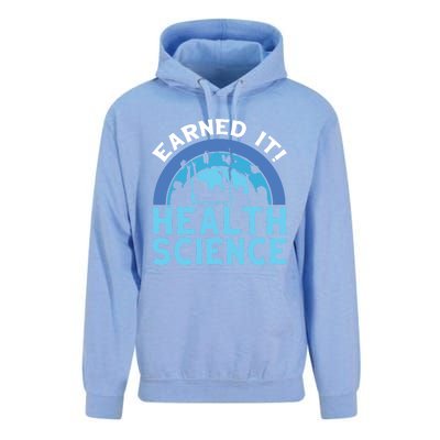 Earned It Bhsc Bachelor Of Health Science College Grad Cool Gift Unisex Surf Hoodie