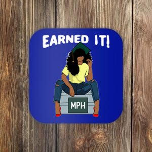 Earned It Black Educated Mph Master Of Public Health Grad Great Gift Coaster