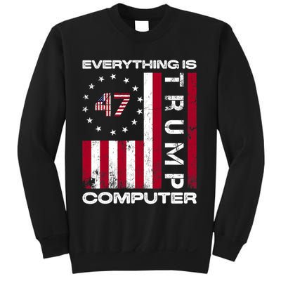 Everything Is Computer Trump Funny Meme Saying Sweatshirt
