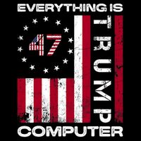 Everything Is Computer Trump Funny Meme Saying 16 in Basic Backpack