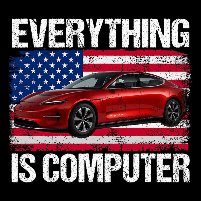 Everything Is Computer Us Flag Trump Everything's Computer Cooling Performance Crew T-Shirt