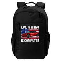 Everything Is Computer Us Flag Trump Everything's Computer Daily Commute Backpack