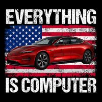 Everything Is Computer Us Flag Trump Everything's Computer Daily Commute Backpack