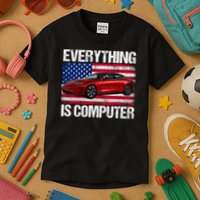 Everything Is Computer Us Flag Trump Everything's Computer Kids T-Shirt