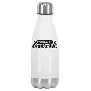 Everyday IM Counseling Mental Health Counselor Appreciation Stainless Steel Insulated Water Bottle