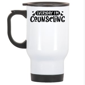 Everyday IM Counseling Mental Health Counselor Appreciation Stainless Steel Travel Mug