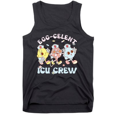 Eggcelent Icu Crew Eggs Nurse Nursing Easter Day Women Tank Top