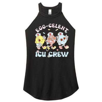 Eggcelent Icu Crew Eggs Nurse Nursing Easter Day Women Women’s Perfect Tri Rocker Tank