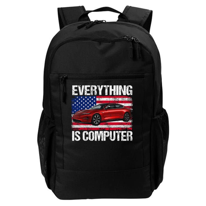 Everything Is Computer US flag Trump Everythings Computer Daily Commute Backpack