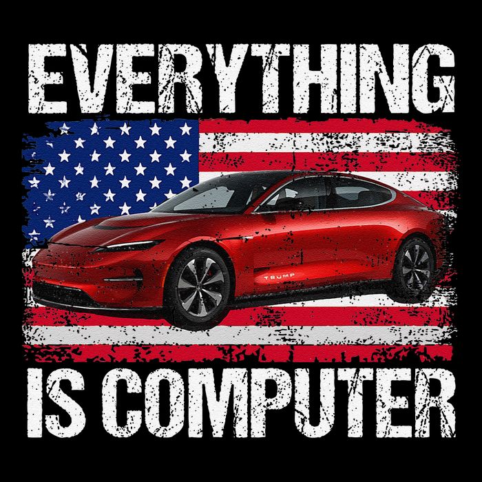 Everything Is Computer US flag Trump Everythings Computer Daily Commute Backpack