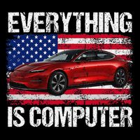 Everything Is Computer US flag Trump Everythings Computer Baby Bodysuit